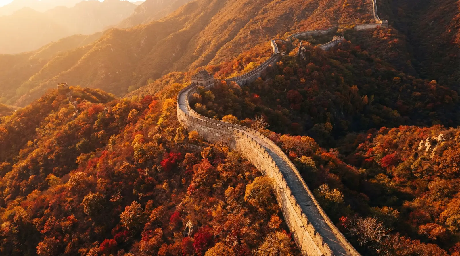王者荣耀v10要充多少 秋日长城航拍全景